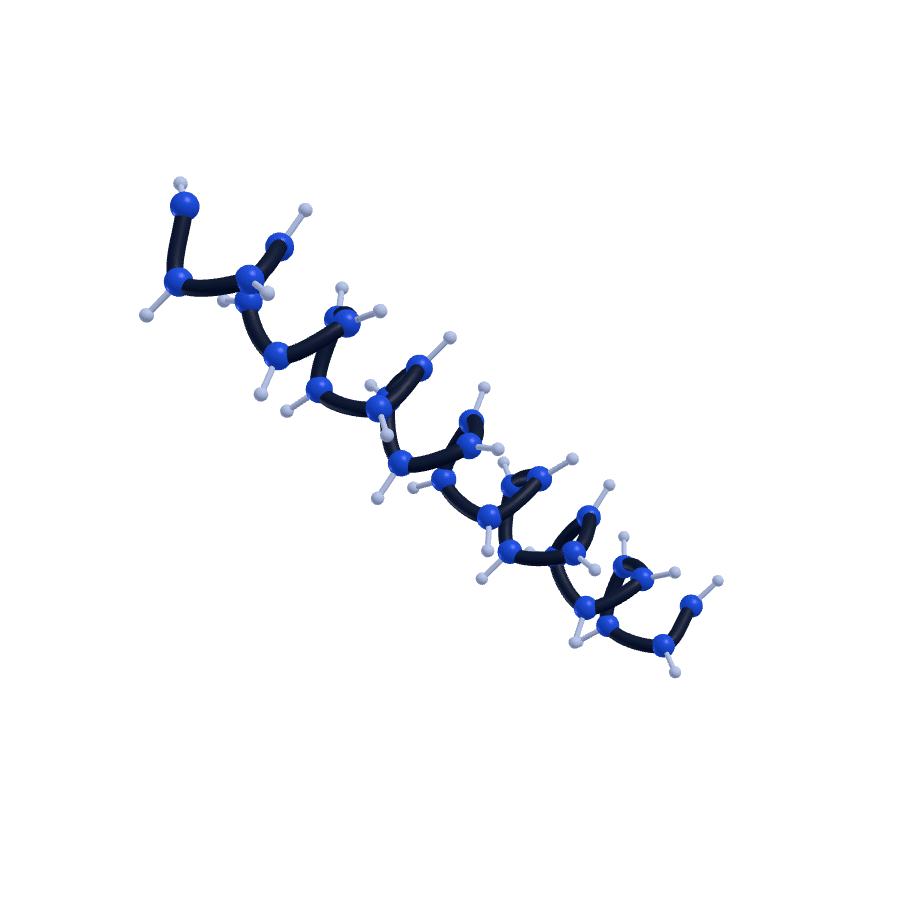 Schematic 3D structure of Sermorelin